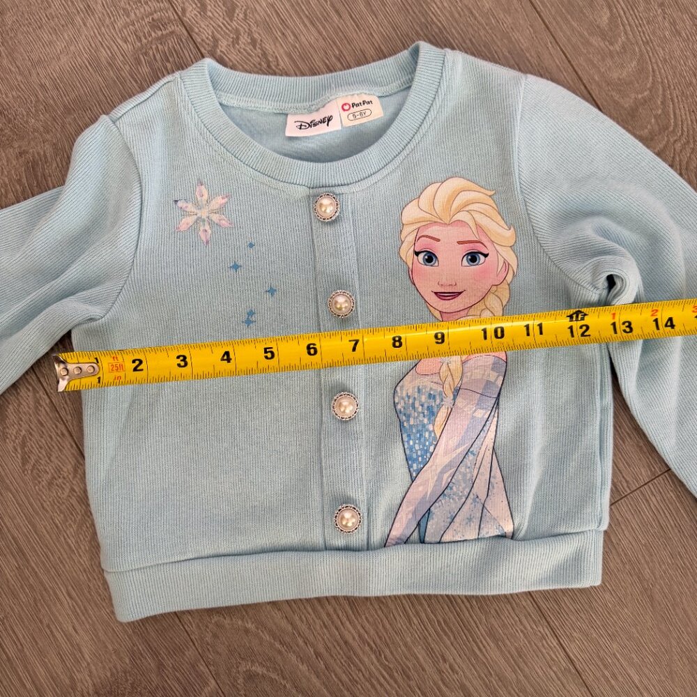 Disney Frozen Elsa Cardigan Size 5 6 Years PatPat - Picture 6 of 6